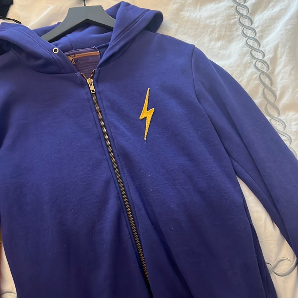 Trendy Aviator-nation Zip-up Purple sweatshirt